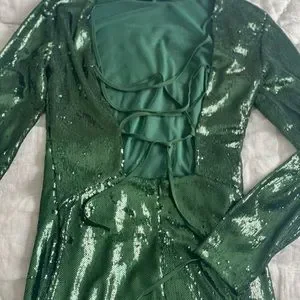 Zara | Dresses | Green Zara Sequin Mini Dress | Poshmark
